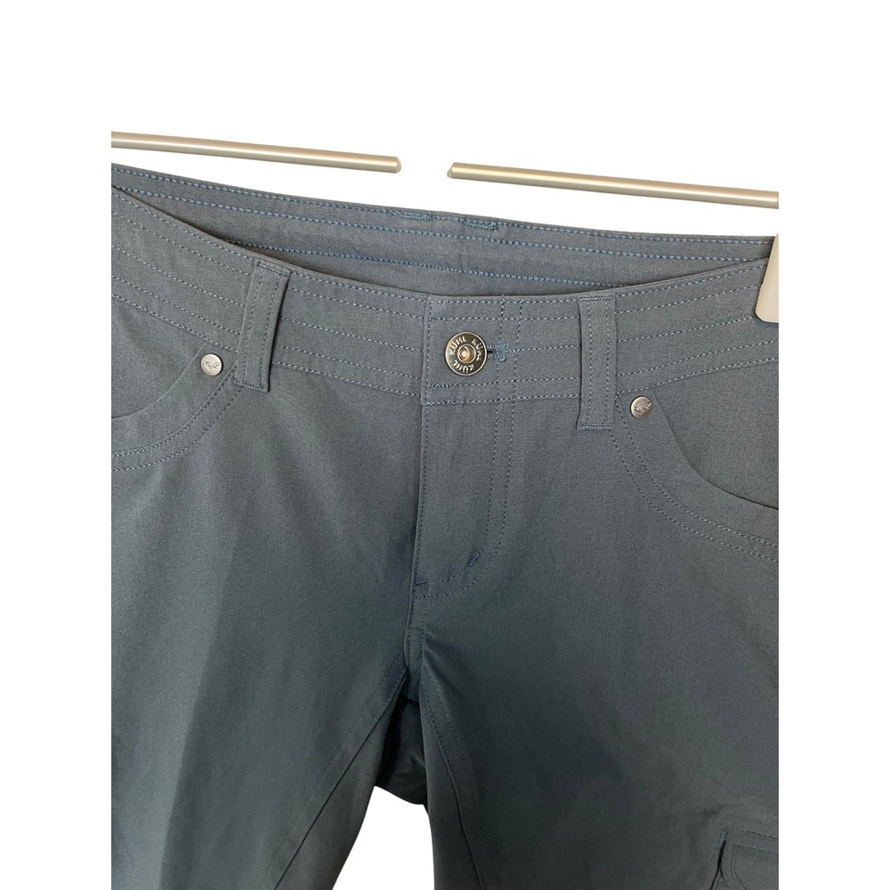 Kuhl Splash Roll Up Hiking Pants 2 Blue Grey Gorpcore Utility Cargo Low Rise - Picture 5 of 13